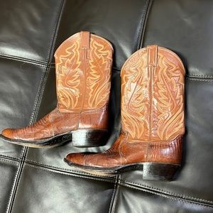 Mens Justin 11.5 Lizard hide  Custom Boots